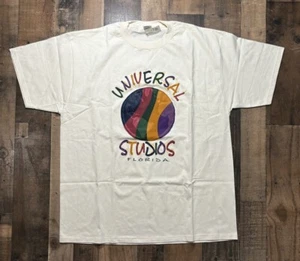 Vintage Universal Studio Orlando T-Shirt Size XXL Disney 90s Tan NWT - Picture 1 of 5