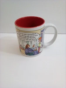 Hallmark Revilo Funny Coffee Mug Cup Salon - I Want to Look Competent Yet Sexy - Picture 1 of 4
