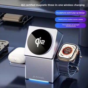 Magnetic Wireless Charger Fast Charging for Android iPhone16 15 iWatch Airpods - Photo 1 sur 7