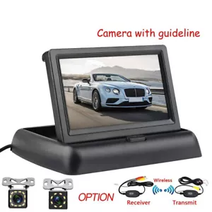 Car Rear View Camera Reversing Parking System Kit 4.3" TFT LCD Rearview Monitor - Picture 1 of 30