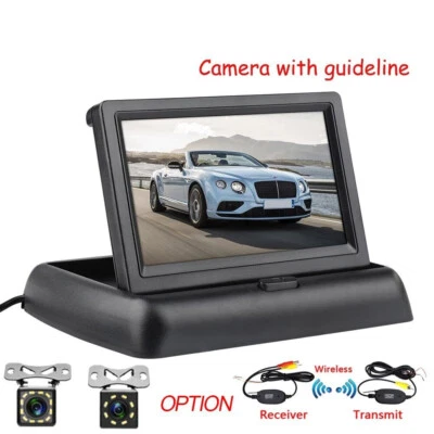 Car Rear View Camera Reversing Parking System Kit 4.3" TFT LCD Rearview Monitor - Image 1 of 4
