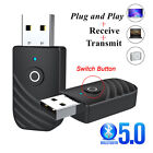 3 In1 USB Wireless Bluetooth Adapter 5.0 Transmiter Bluetooth for Computer TV