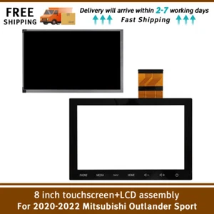 8" LCD NAV Touchscreen Display Digitizer Fit Für Mitsubishi Outlander Navigation - Bild 1 von 13