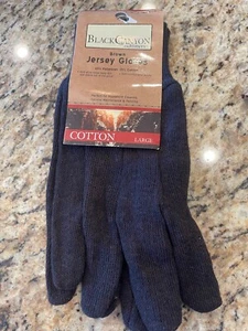 Black Canyon Outfitter Mens Brown Jersey Gloves Work Cold Durable Comfortable L - Picture 1 of 2