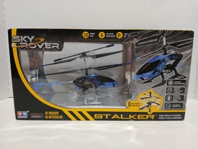 Sky Rover STALKER 3 Channel IR Gyro Helicopter BLUE Indoor Remote Control NEW - Image 1 of 3