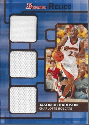 Camiseta deportiva 2007-08 Bowman Relics triple bronce #JR Jason Richardson/50 - BSK Foto 1 de 2