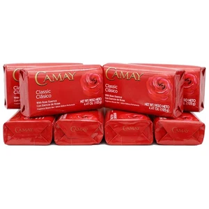 Camay Classic Bar Soap, Rose Essence, 8-Pack of 4.41 Ounce (Pack 8) - Picture 1 of 6
