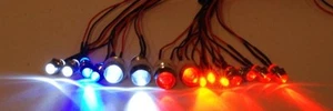 RC Lights Custom Set of 15 LED's with plugs. Bright - Picture 1 of 4