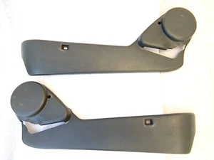 Par de molduras laterales de asiento de cubo gris oscuro/granito 92-96 F150 F250 F350 Bronco OEM - Imagen 1 de 7