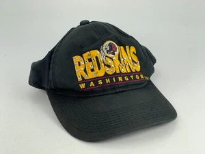 Vintage NFL Washington Redskins Hat Cap Embroidered Black One Size Bejeweled - Picture 1 of 9