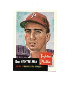 1953 TOPPS KEN HEINTZELMAN 136 EXMINT BASEBALL PHILADELPHIA PHILLIES - Picture 1 of 2