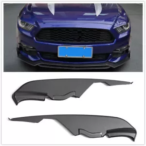 Luz antiniebla estilo MD canard divisores moldura negra para Ford Mustang 2015 2016 2017 - Imagen 1 de 5