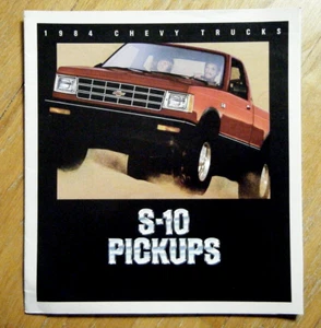 Collectible Vintage 1984 Chevy S-10 Pickups Original Sales Brochure - Picture 1 of 2