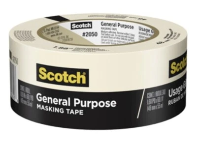 3M Scotch General Purpose Masking Tape, 1.88 inches by 60 yards, 2050-48MP - Image 1 of 4