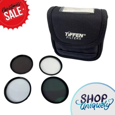 Tiffen Filter Lens Case 67mm Padded Soft Pouch 5 Slots - w/ 67mm Filters Bundle - Image 1 of 4