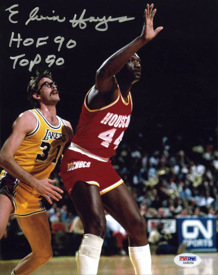 Elvin Hayes SIGNED 8x10 Photo Houston Rockets + Top 50 HOF PSA/DNA AUTOGRAPHED - Image 1 of 1