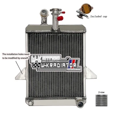 2-Row Aluminum Radiator For Triumph GT6 1966-1973 1968 1969 1970 1971 1972 2.0L - Image 1 of 4