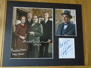 Autógrafo auténtico firmado genuino por David Sucht Poirot UACC AFTAL - Imagen 1 de 4