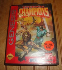 Eternal Champions (Sega Genesis, 1993) Game with case no manual