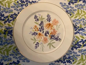 Texas Bluebonnet & Wildflower Ceramic Trivet Round 8” - Picture 1 of 6