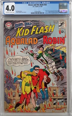 **BRAVE AND THE BOLD #54 CGC 4.0*DC COMICS 1964*1ST APP. TEEN TITANS*SILVER AGE* - Image 1 of 3