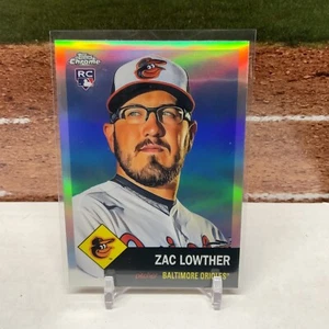 2022 Topps Chrome Platinum Anniversary Refractor #271 Zac Lowther RC Orioles - Picture 1 of 2