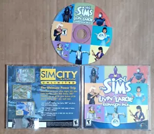 The Sims Livin' Large Expansion Pack (PC 2000) con custodia e codice gioielli - Foto 1 di 1