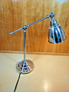 IKEA Chrome BAROMETER Dual-Adjustable Work / Desk Lamp Silver - Picture 1 of 7