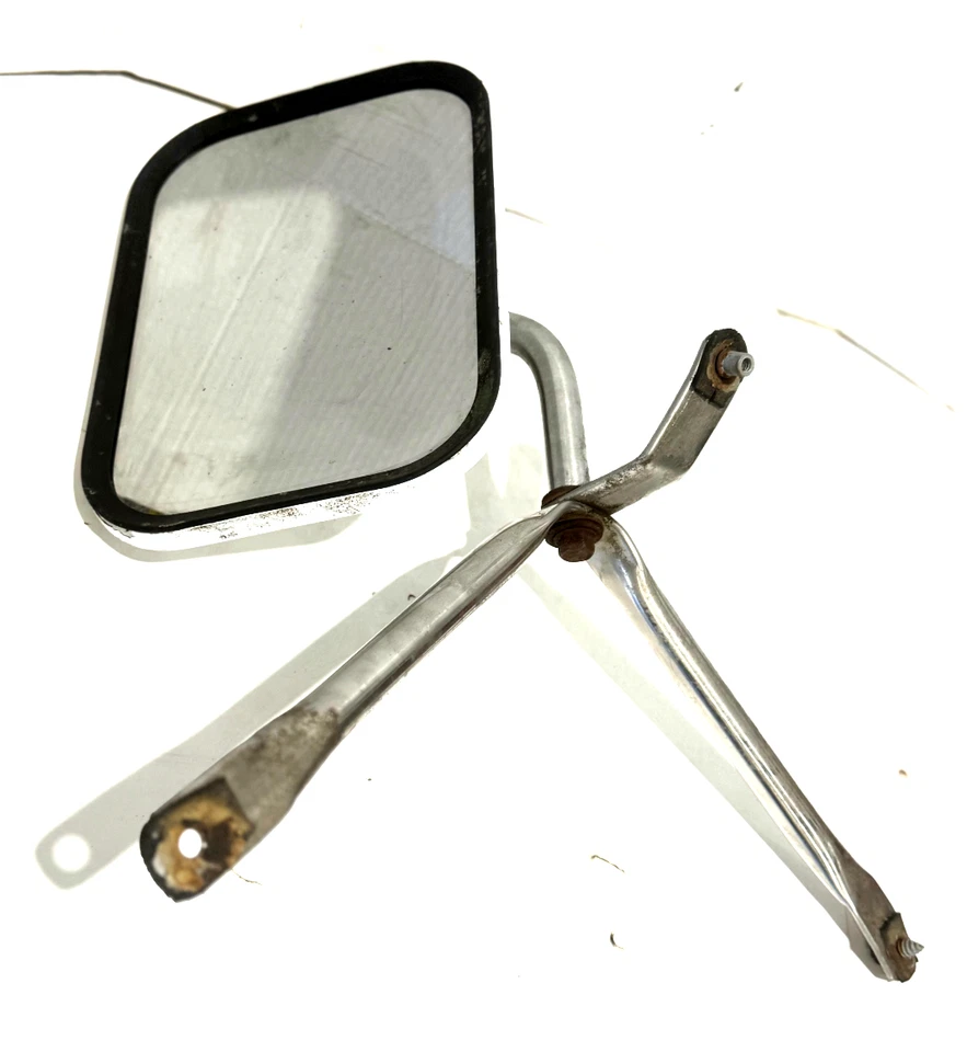 Dodge D100 D150 1975-1980 Ramcharger montaje espejo retrovisor conductor izquierdo pintura blanca OEM Foto 1 de 4