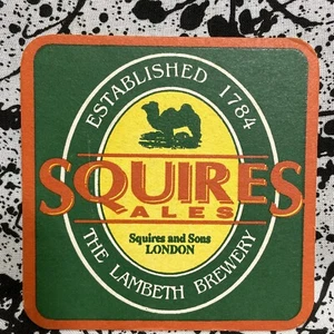 Squires Ales Untersetzer - The Lambeth Brewery London Est. 1784 - Squires & Sons Vintage - Bild 1 von 4