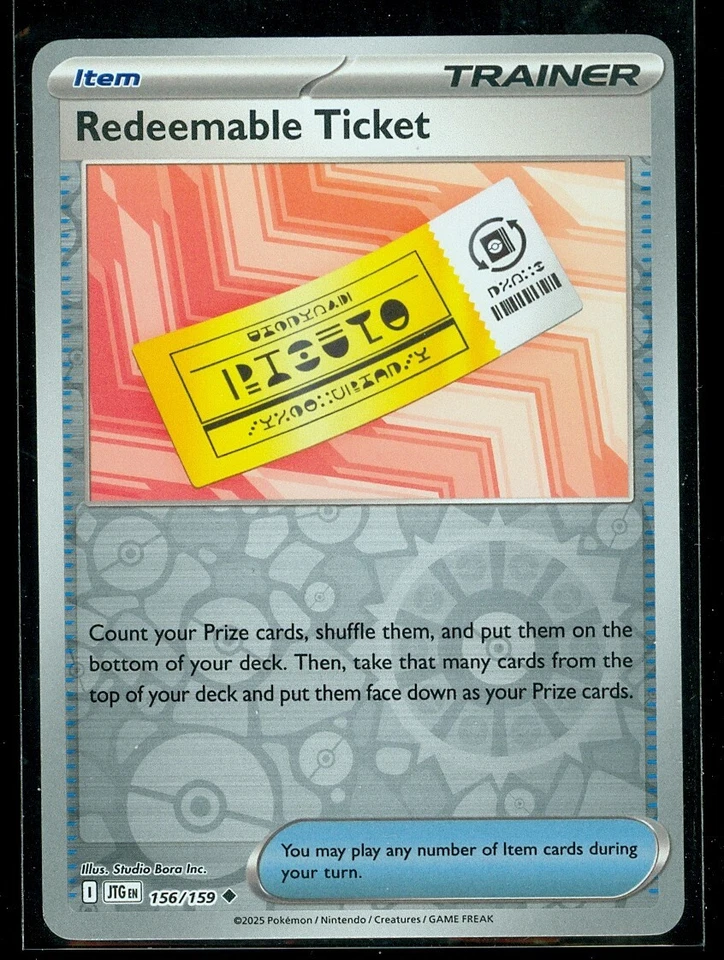 Pokemon REDEEMABLE TICKET 156/159 Journey Together - Rev Holo - MINT - Image 1 of 1