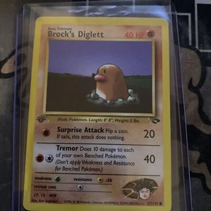 Brock's Diglett 67/132 Gym Challenge Regular 1st Edition - Picture 1 of 1