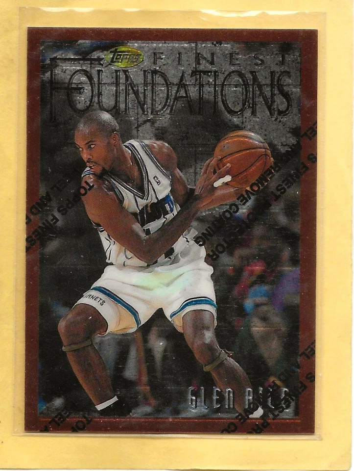 GLEN RICE - 1996-97 Topps Finest "Foundations" - #238 - Hornets - $1 Shipping  - Image 1 of 1