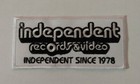 Independent Records & Video Since 1978 Patch Embroidery Iron Sew On Est. 4"