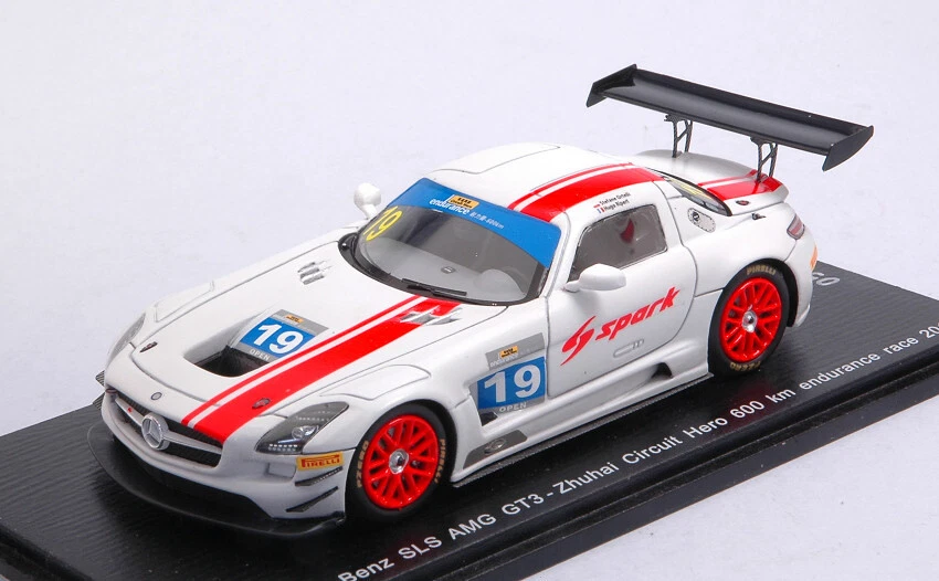 Mercedes Sls Gt3 #19 Zhuhai Circuit Hero 600 Km 2018 S.ortelli / H.ripert Model - Immagine 1 di 1