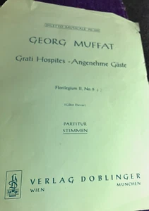 Georg Muffat strings Florilegium II, #6 & 7 sheet music parts (ed. Gabor Darvas) - Picture 1 of 3