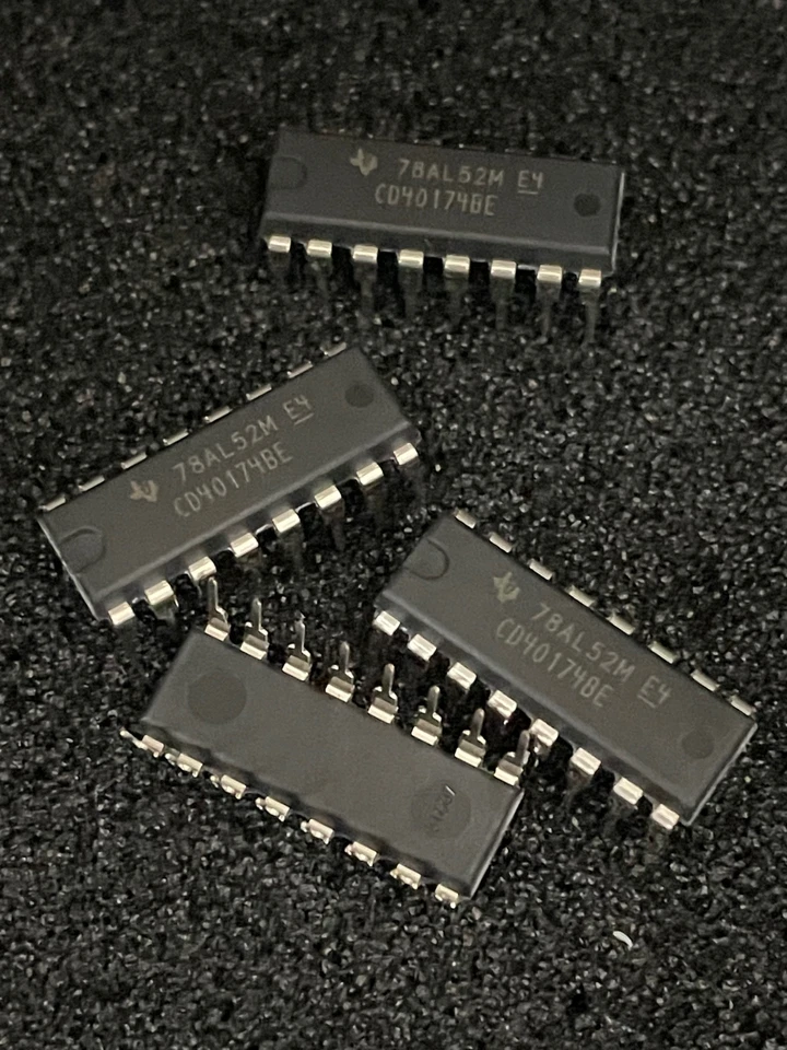 10pc T.I. CD40174BE CMOS HEX D-type Flip-Flop  I.C. DIP-16P  **NOS - Image 1 of 1