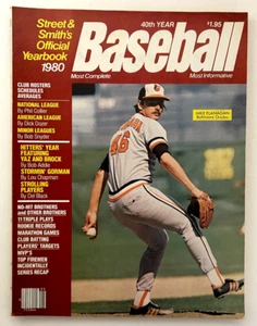 1980 STREET and SMITH's Baseball Yearbook - MIKE FLANAGAN  Baltimore Orioles !!! - Picture 1 of 4