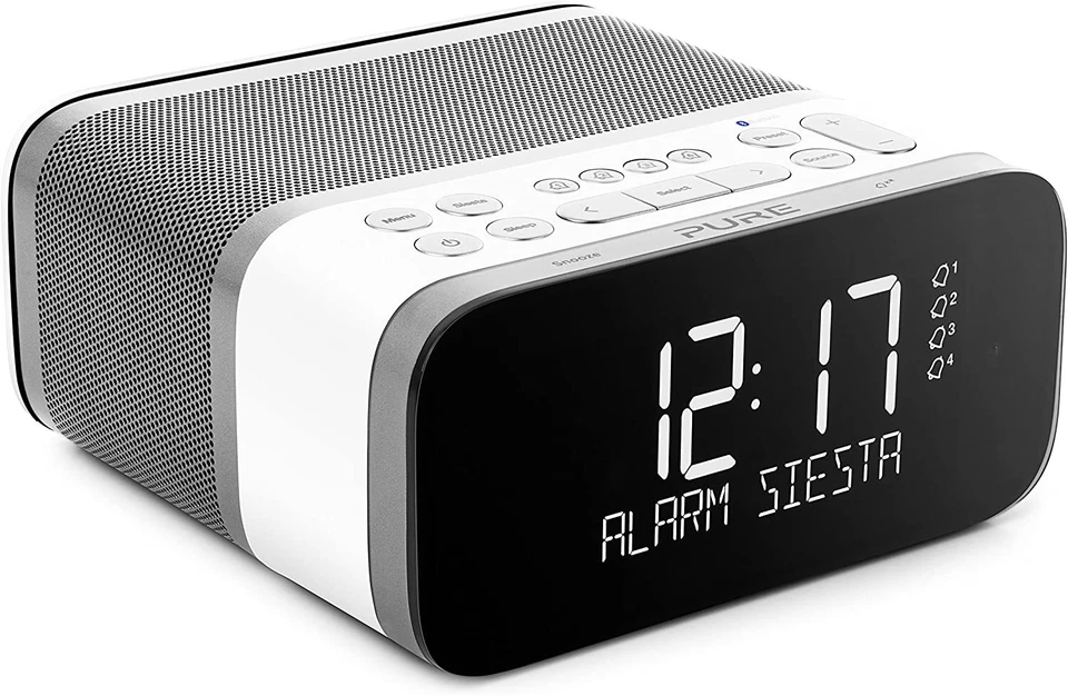 Pure Siesta S6 Uhrenradio  weiß - Bild 1 von 3