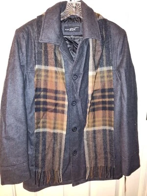 black rivet mens Coat With Scarf - Image 1 of 4
