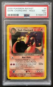 2000 Pokemon Rocket Dark Charizard Holo PSA 7.5 Mint 4/82 Rare Vintage Card No 4 - Picture 1 of 3