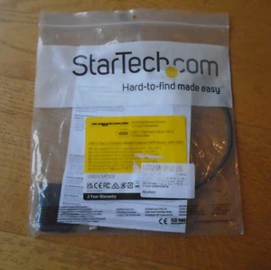 Startech SATA date + Power 7 + 15 Pin to USB C 3.1 Cable NEW Free UK P+P - Afbeelding 1 van 5
