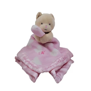 Pink Bear Lovey Security Blanket Monogrammed K ~ Our Princess is made with Love - Picture 1 of 6