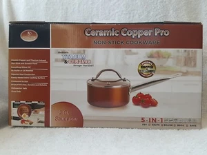 Utensilios de cocina antiadherentes profesionales de acero inoxidable de 2 cuartos de galón de Culinary Edge - Imagen 1 de 3
