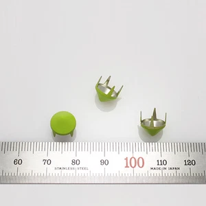 100 piezas Tachuelas Cono Diámetro 3/8" (9mm) Hágalo Usted Mismo Rock Punk Material Verde Converse Reforma - Imagen 1 de 1