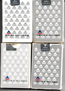 Delta Air Lines playing cards (4 complete decks) - Picture 1 of 1