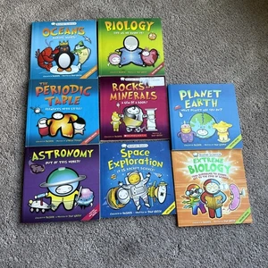 Lot of 9 Kingfisher BASHER Basics Science Astronomy Periodic Rocks - No Posters - Picture 1 of 2