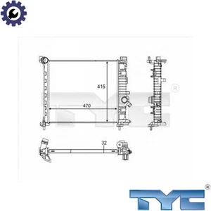 RADIATOR ENGINE COOLING 725-0050-R FOR OPEL MERIVA/B/MPV A14NEL/14NET 1.4L 4cyl - Picture 1 of 6