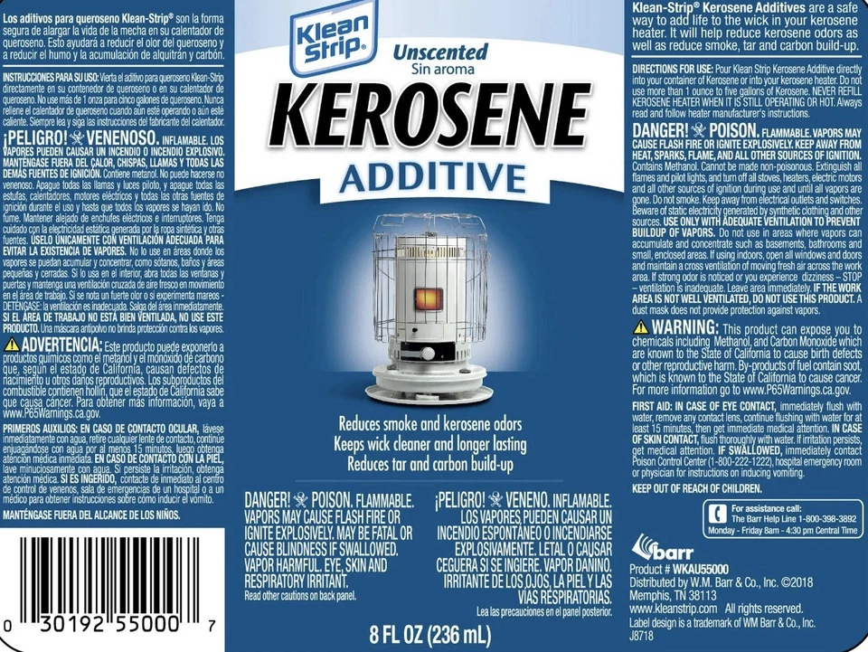 Aditivo de combustible de queroseno Klean Strip 8 OZ sin perfume Foto 1 de 2