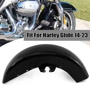 Vivid Black Front Wheel Fender Fit For 2014-2023 Harley-Davidson Street Glide . - Picture 1 of 12